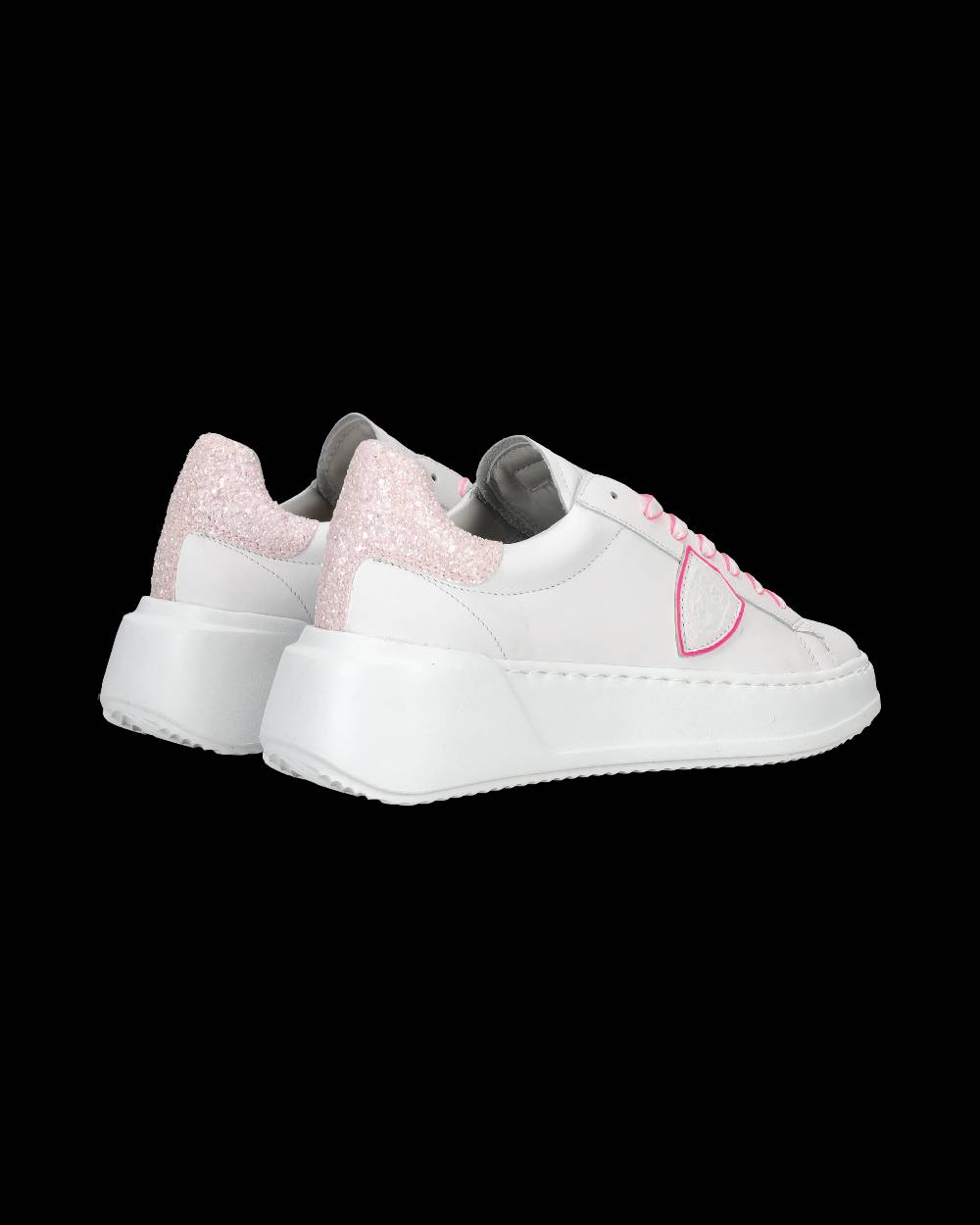 Philippe Model Sneaker Bassa Tres Temple - Bianco E Fucsia