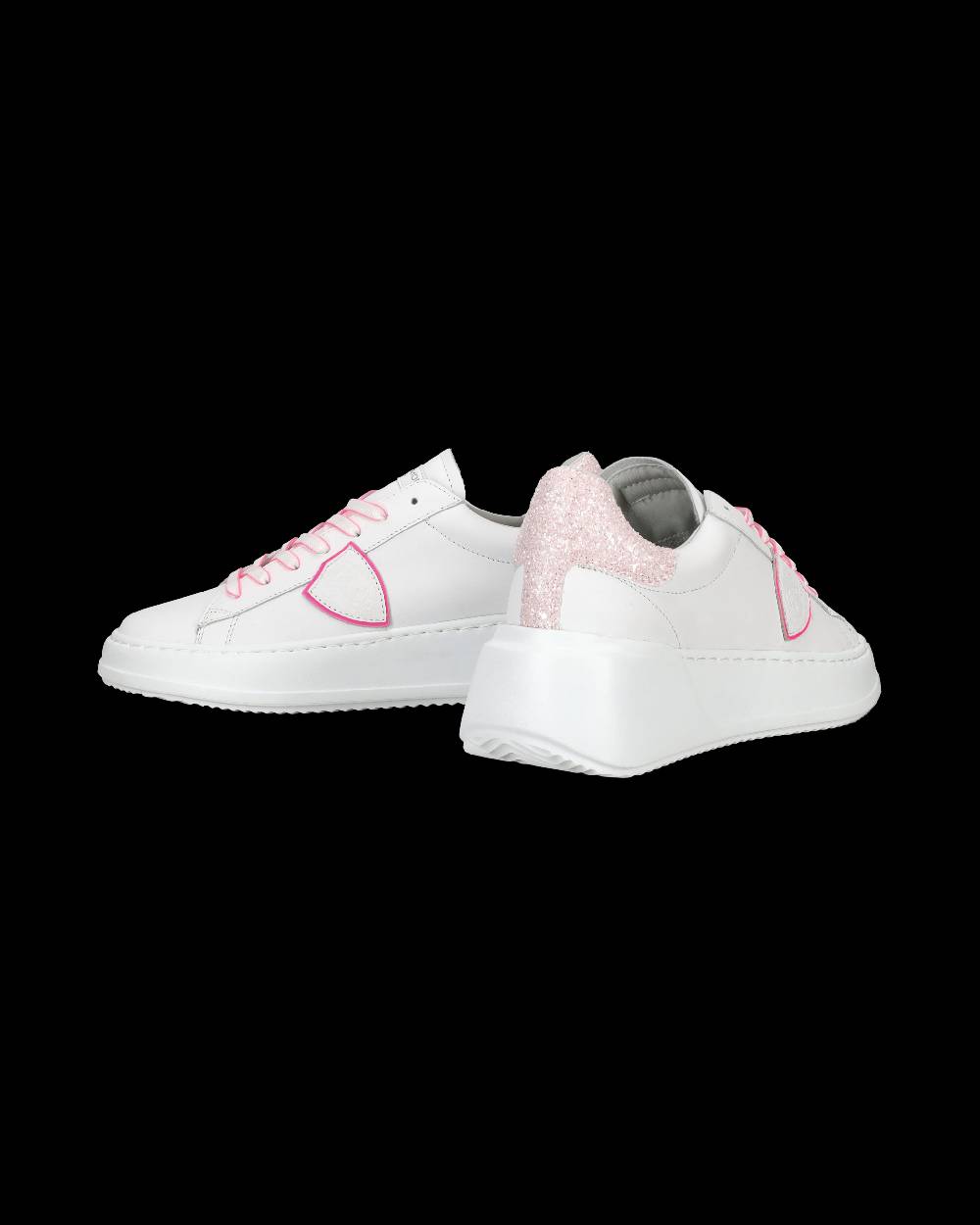 Philippe Model Sneaker Bassa Tres Temple - Bianco E Fucsia