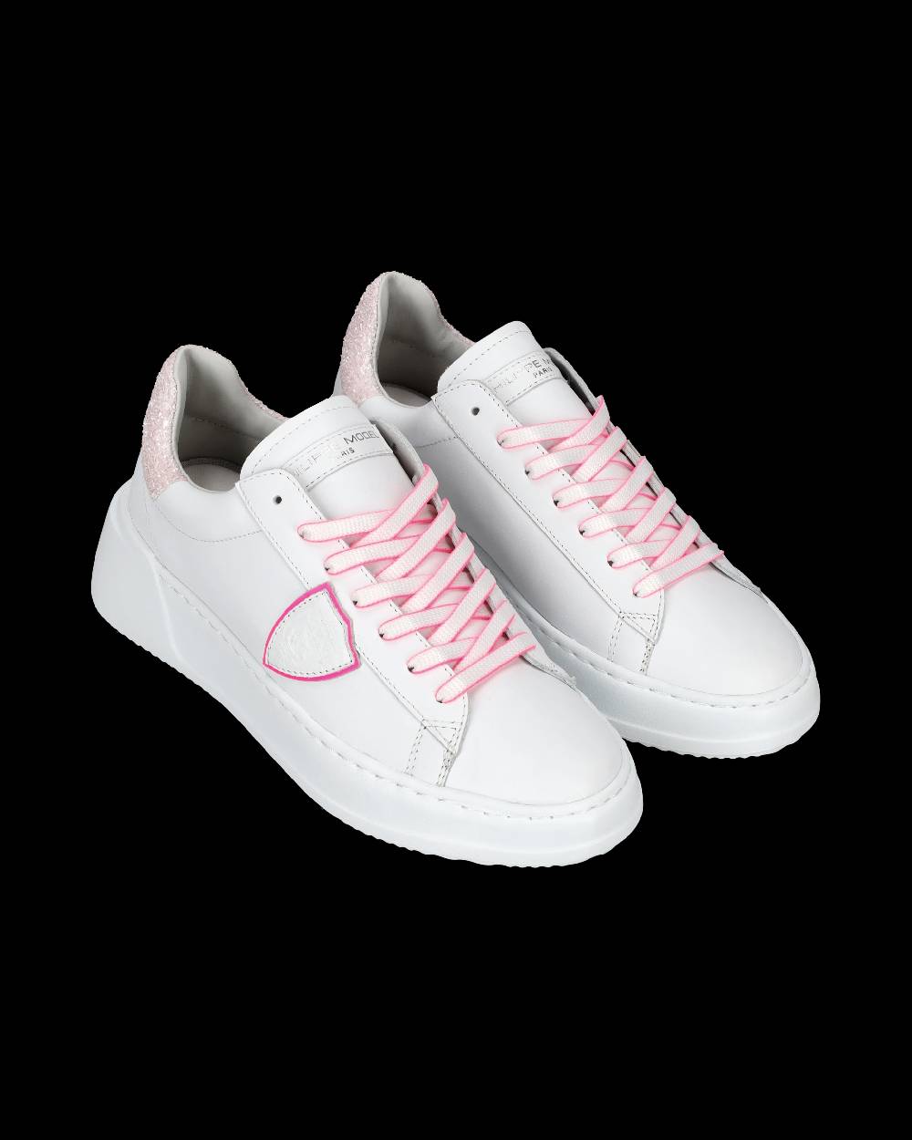 Philippe Model Sneaker bassa Tres Temple - bianco e fucsia