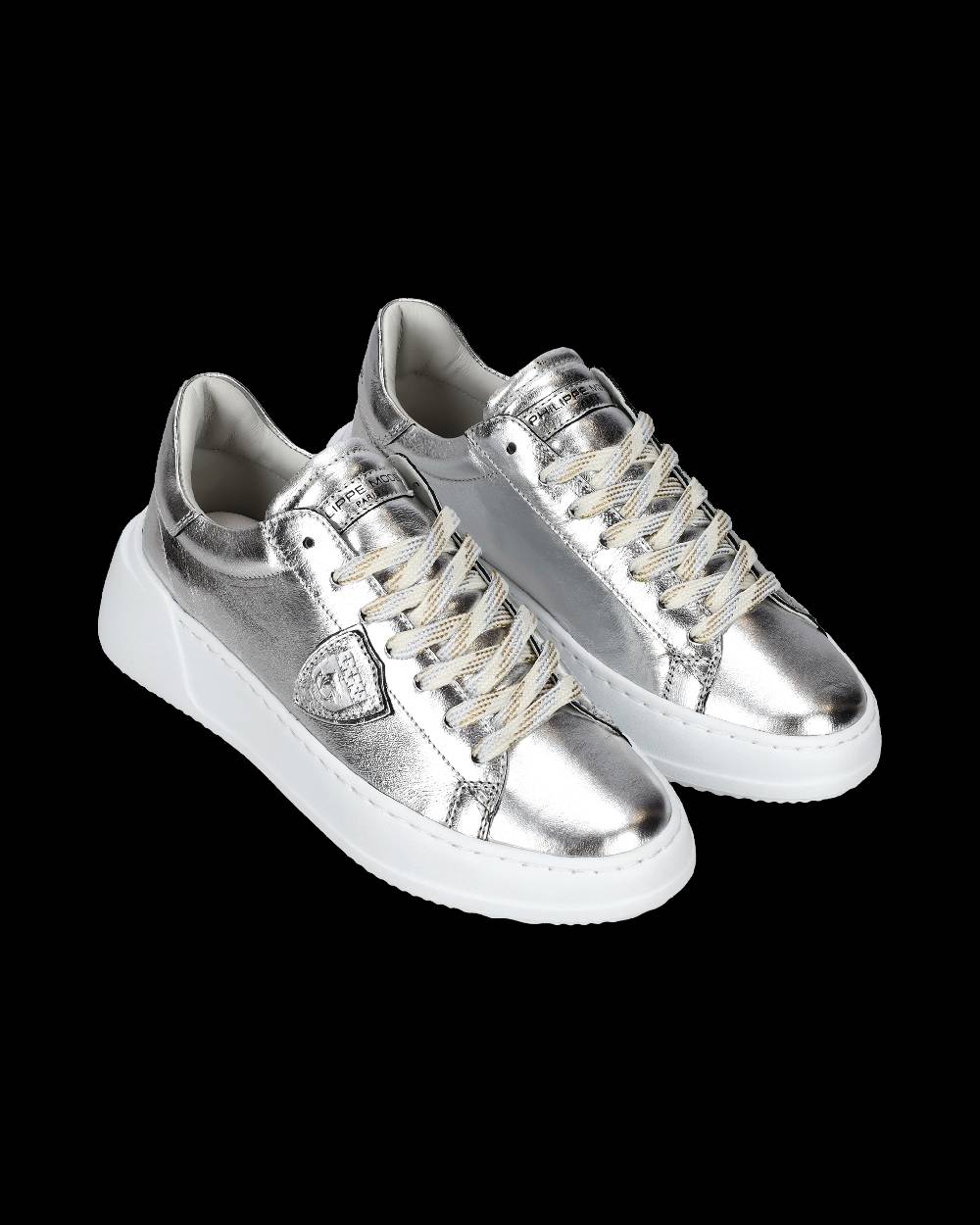 Philippe Model Sneaker bassa Tres Temple donna - argento