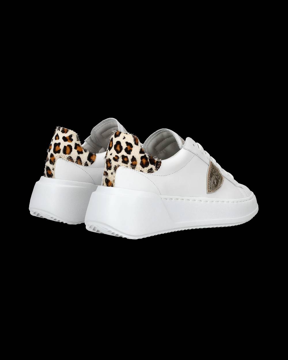 Philippe Model Sneaker Bassa Tres Temple Donna - Bianco E Animalier