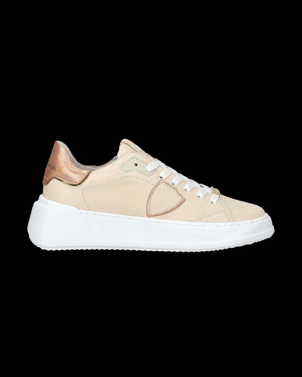 Philippe Model Sneaker Bassa Tres Temple Donna - Rosa E Nude