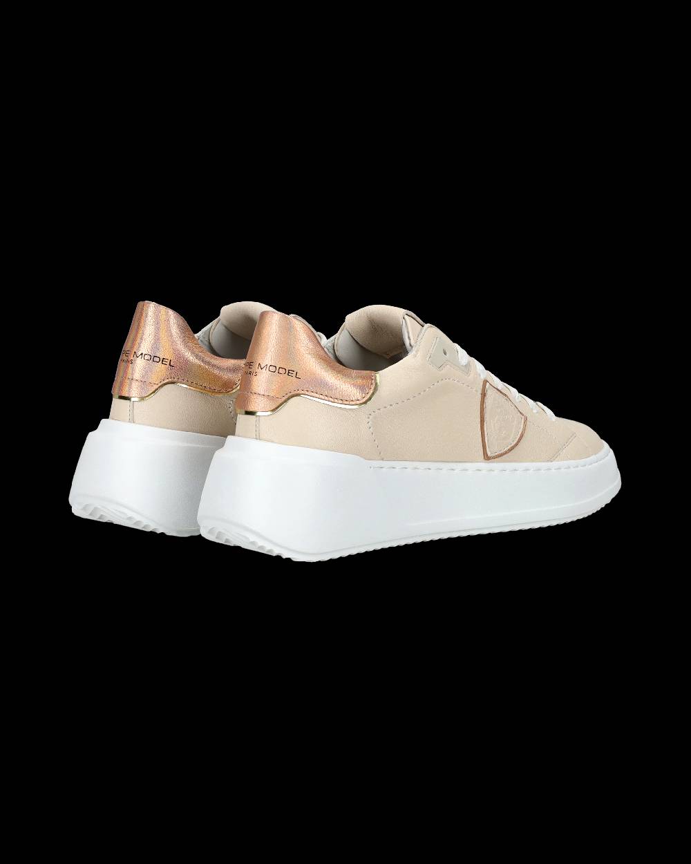 Philippe Model Sneaker Bassa Tres Temple Donna - Rosa E Nude