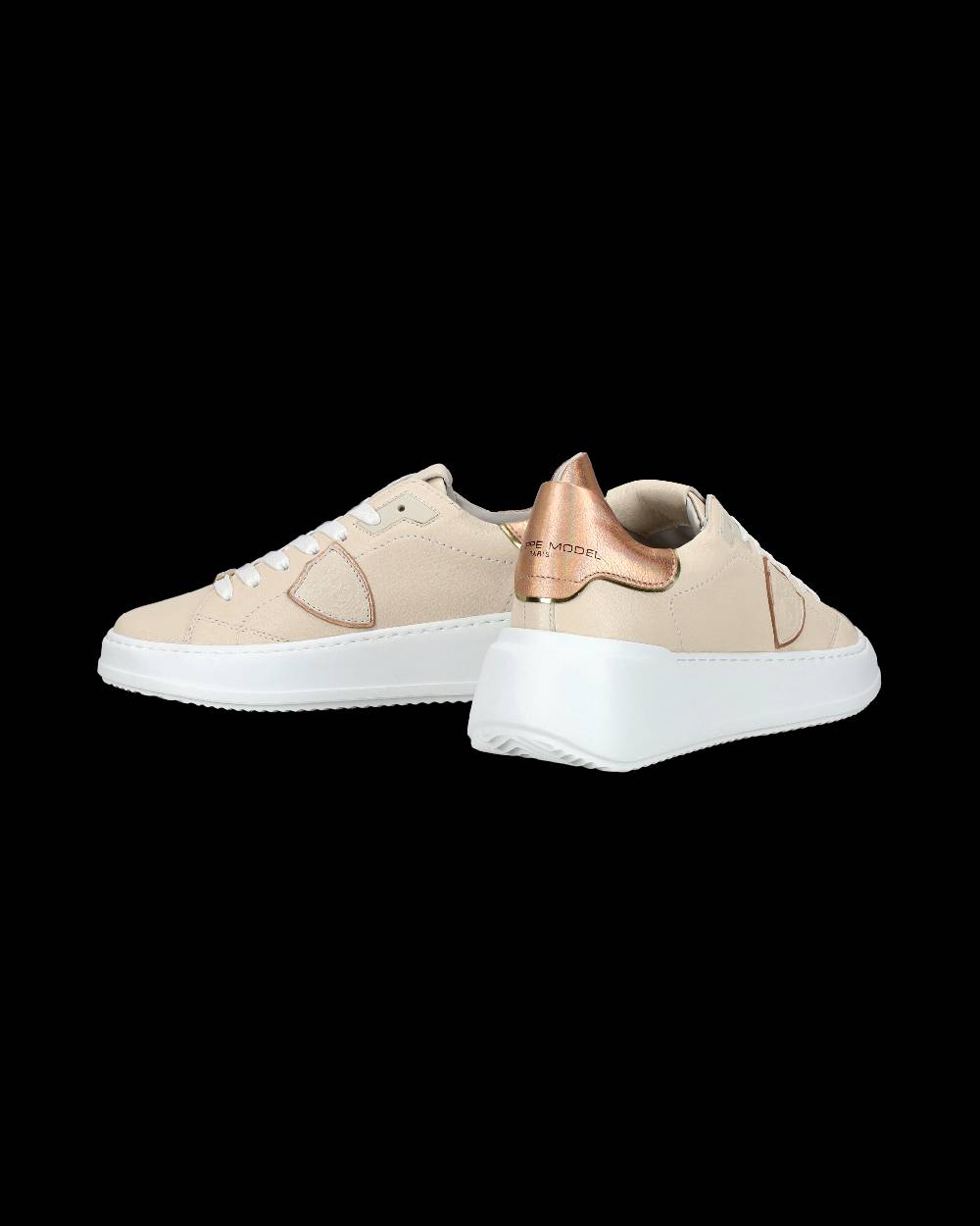 Philippe Model Sneaker Bassa Tres Temple Donna - Rosa E Nude