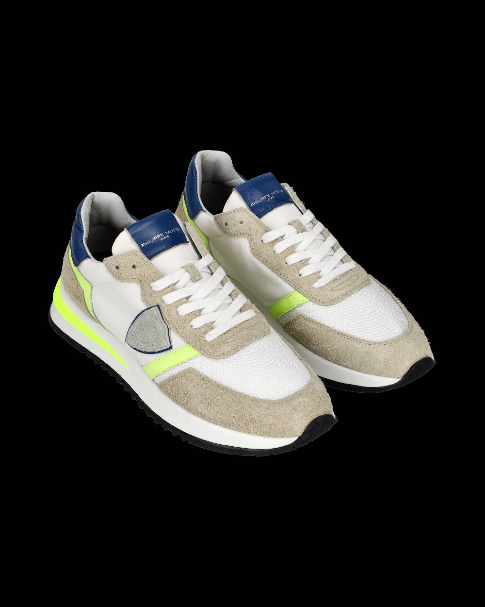 Philippe Model Sneaker bassa Tropez 2.1 uomo - bianco, giallo e blu