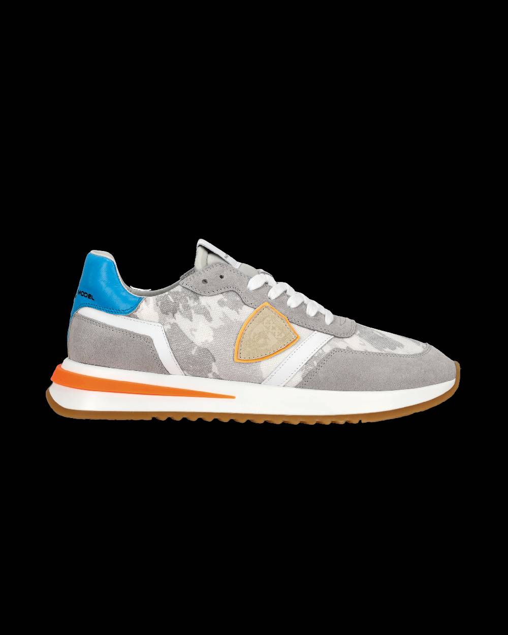 Philippe Model Sneaker Bassa Tropez 2.1 Uomo - Grigio, Bianco E Arancio