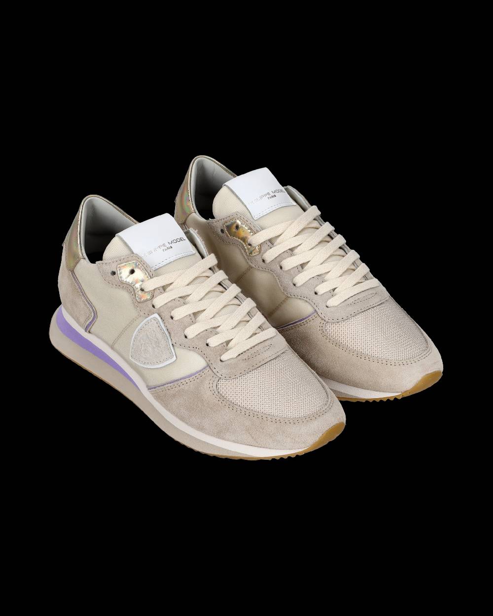 Philippe Model Sneaker bassa Trpx donna - beige e violetto
