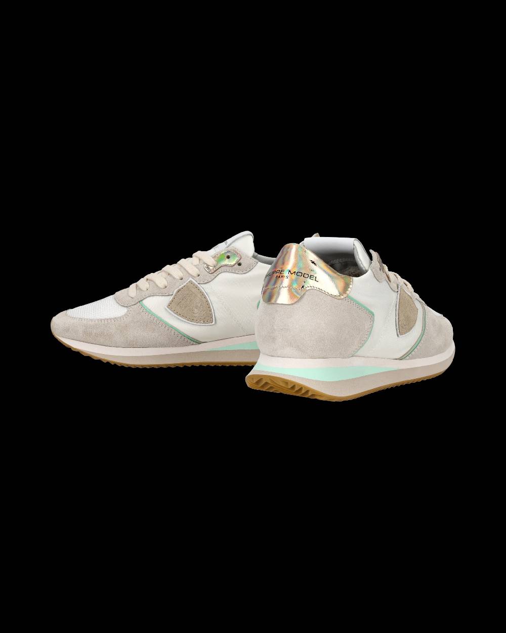 Philippe Model Sneaker Bassa Trpx Donna - Bianco, Acqua E Oro