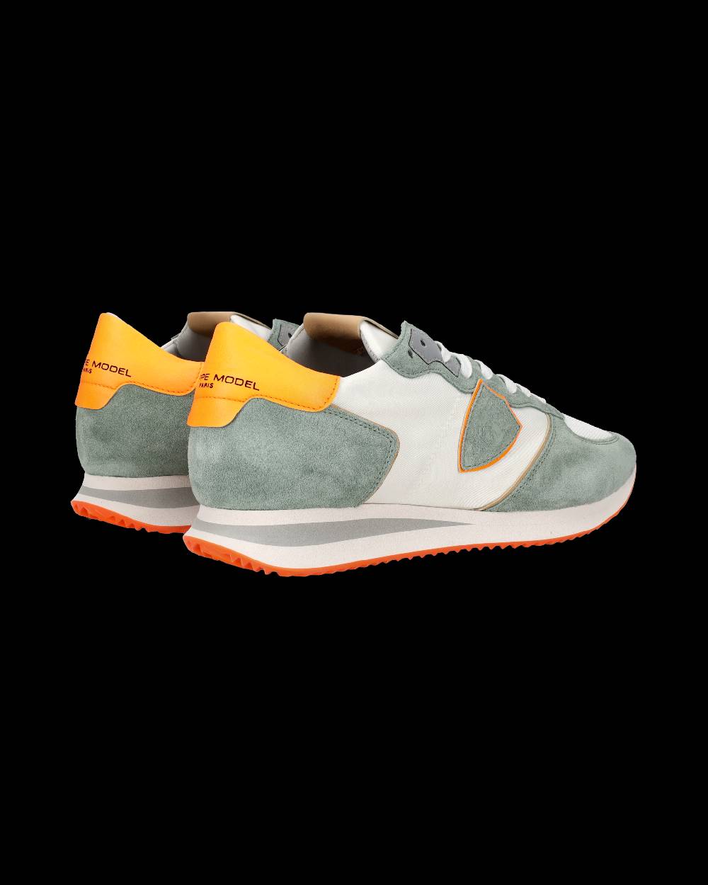 Philippe Model Sneaker Bassa Trpx Uomo - Bianco, Verde E Arancio