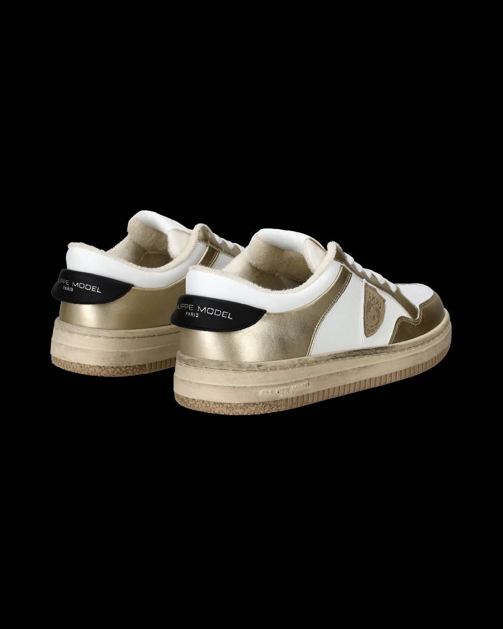Philippe Model Sneaker Basse Lyon Donna - Bianco E Oro
