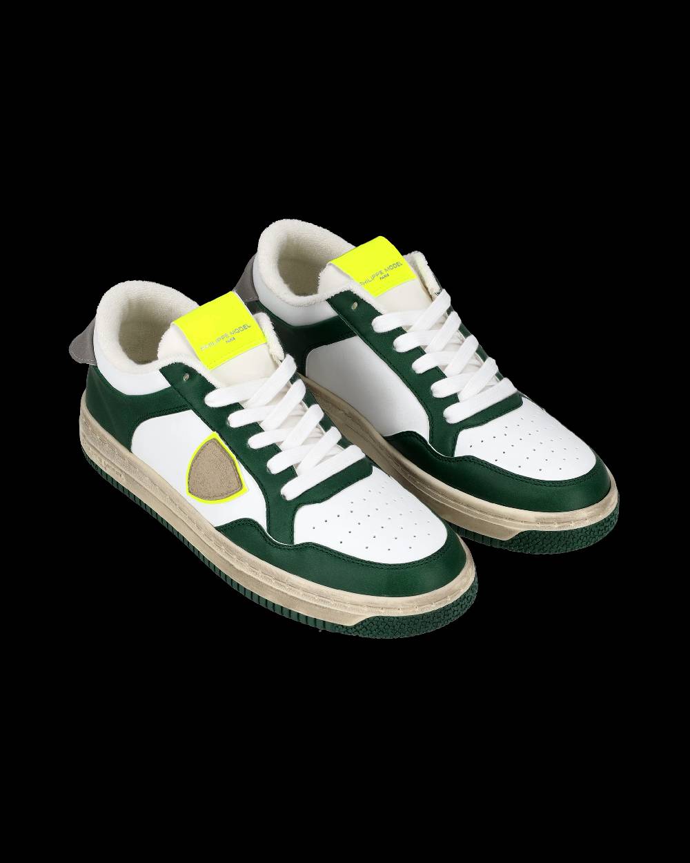 Philippe Model Sneaker basse Lyon uomo - verde e giallo