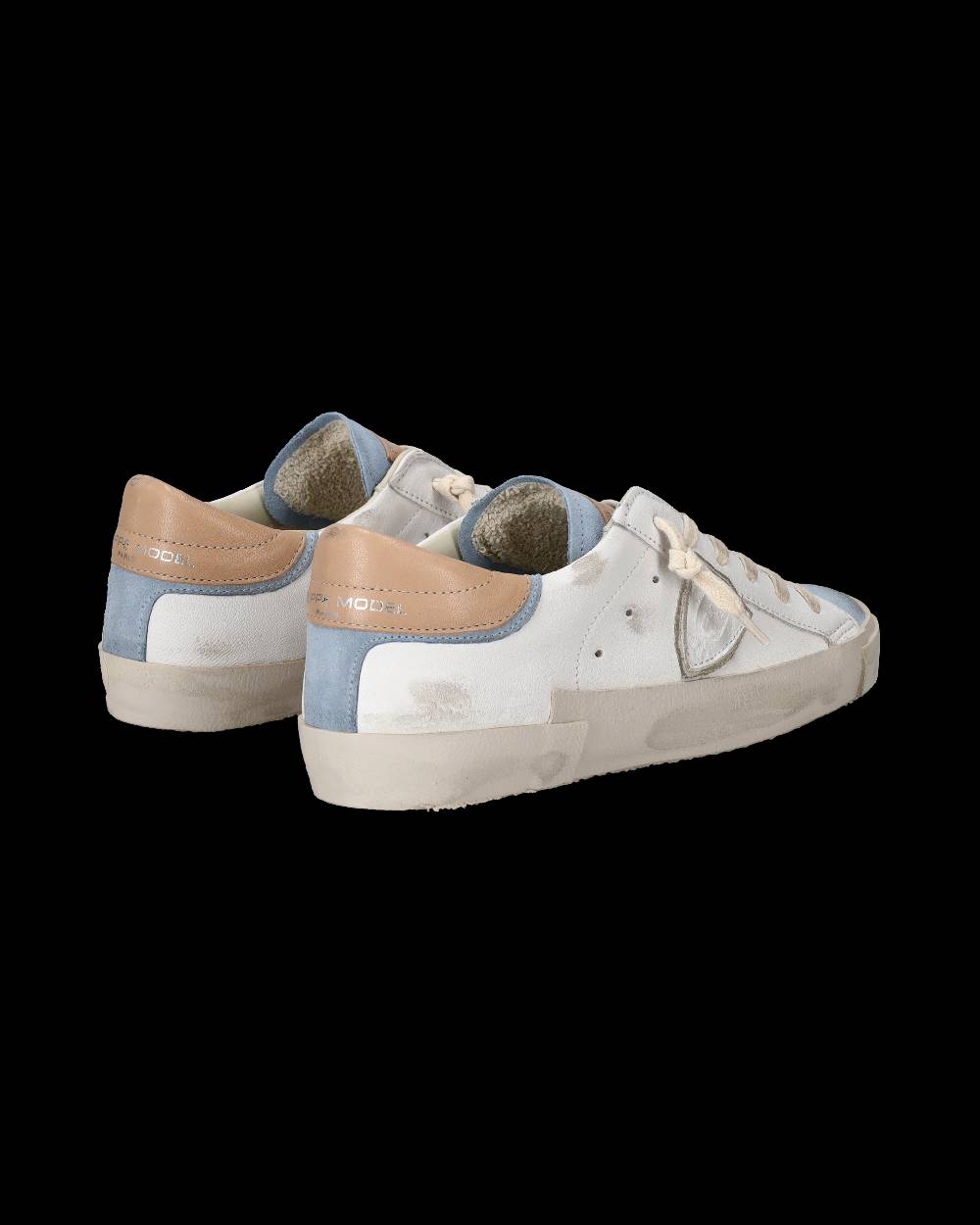 Philippe Model Sneaker Basse Paris Donna - Bianco E Azzurro