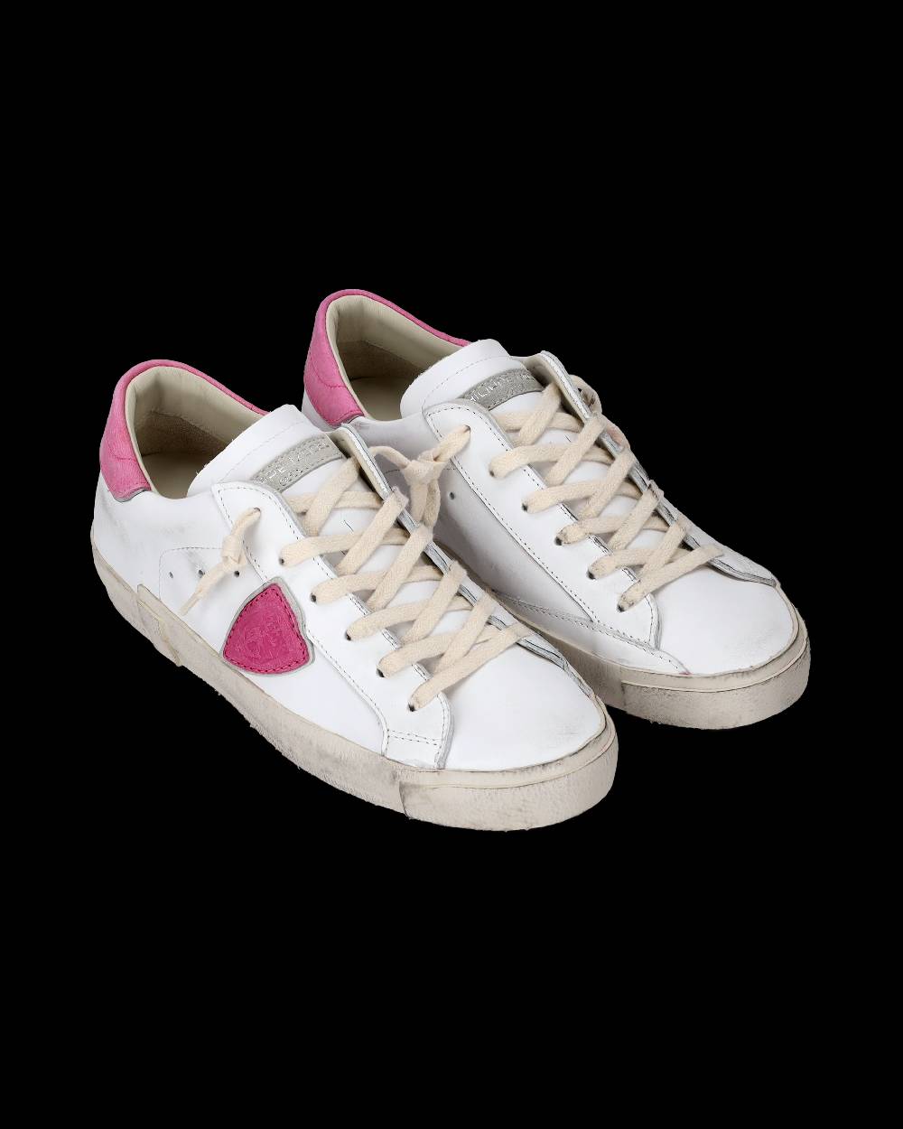 Philippe Model Sneaker basse Paris donna - bianco e fucsia