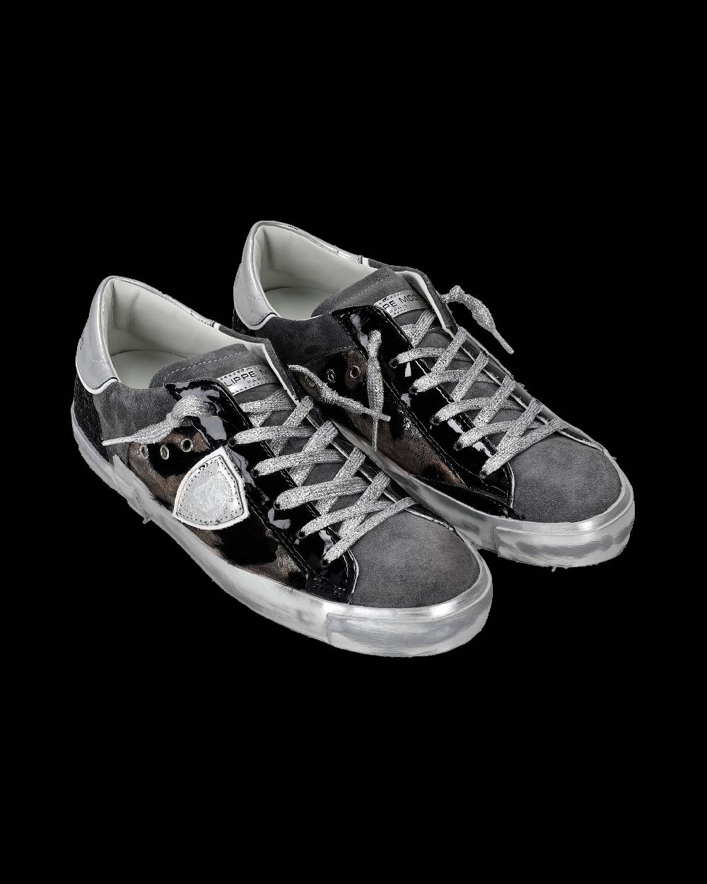 Philippe Model Sneaker basse Paris donna - nero e grigio