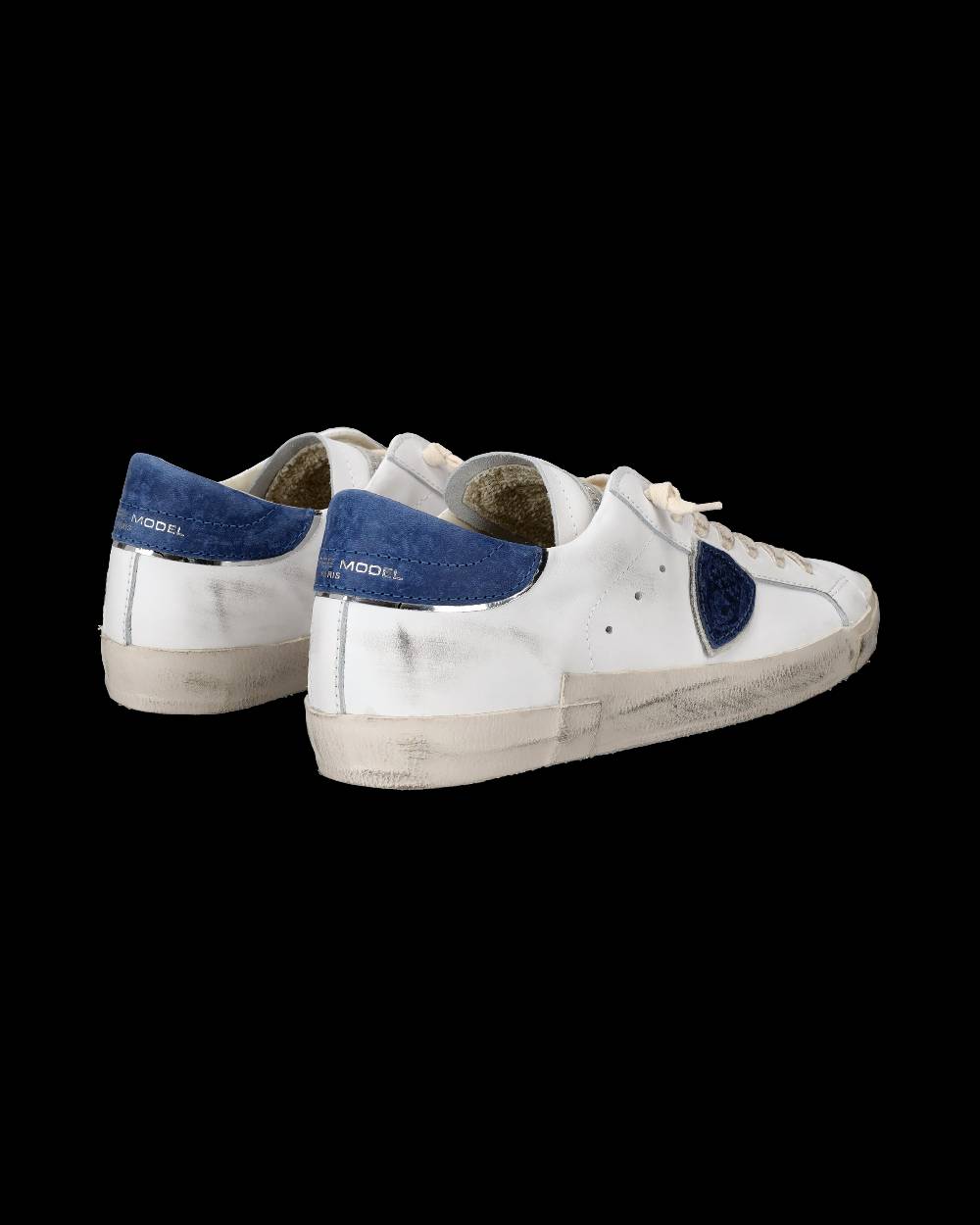 Philippe Model Sneaker Basse Paris Uomo - Bianco E Bluette