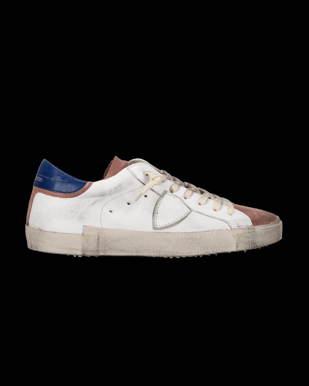 Philippe Model Sneaker Basse Paris Uomo - Bianco E Rosa