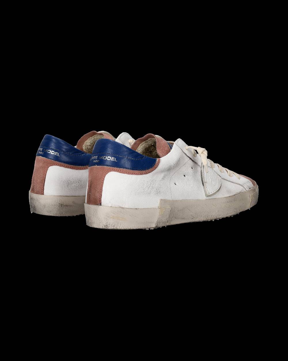 Philippe Model Sneaker Basse Paris Uomo - Bianco E Rosa