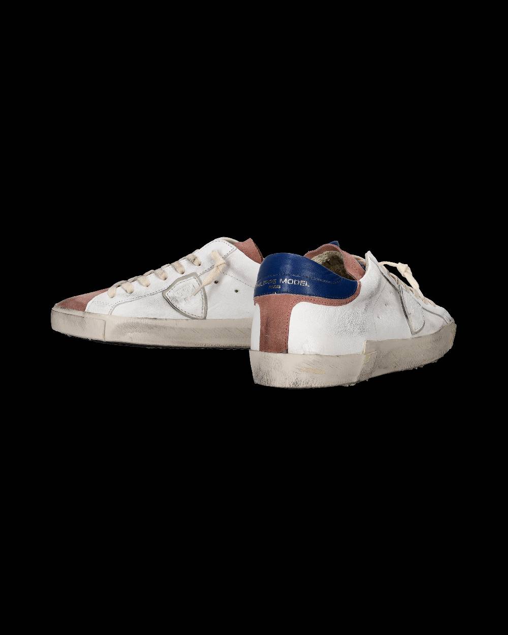 Philippe Model Sneaker Basse Paris Uomo - Bianco E Rosa
