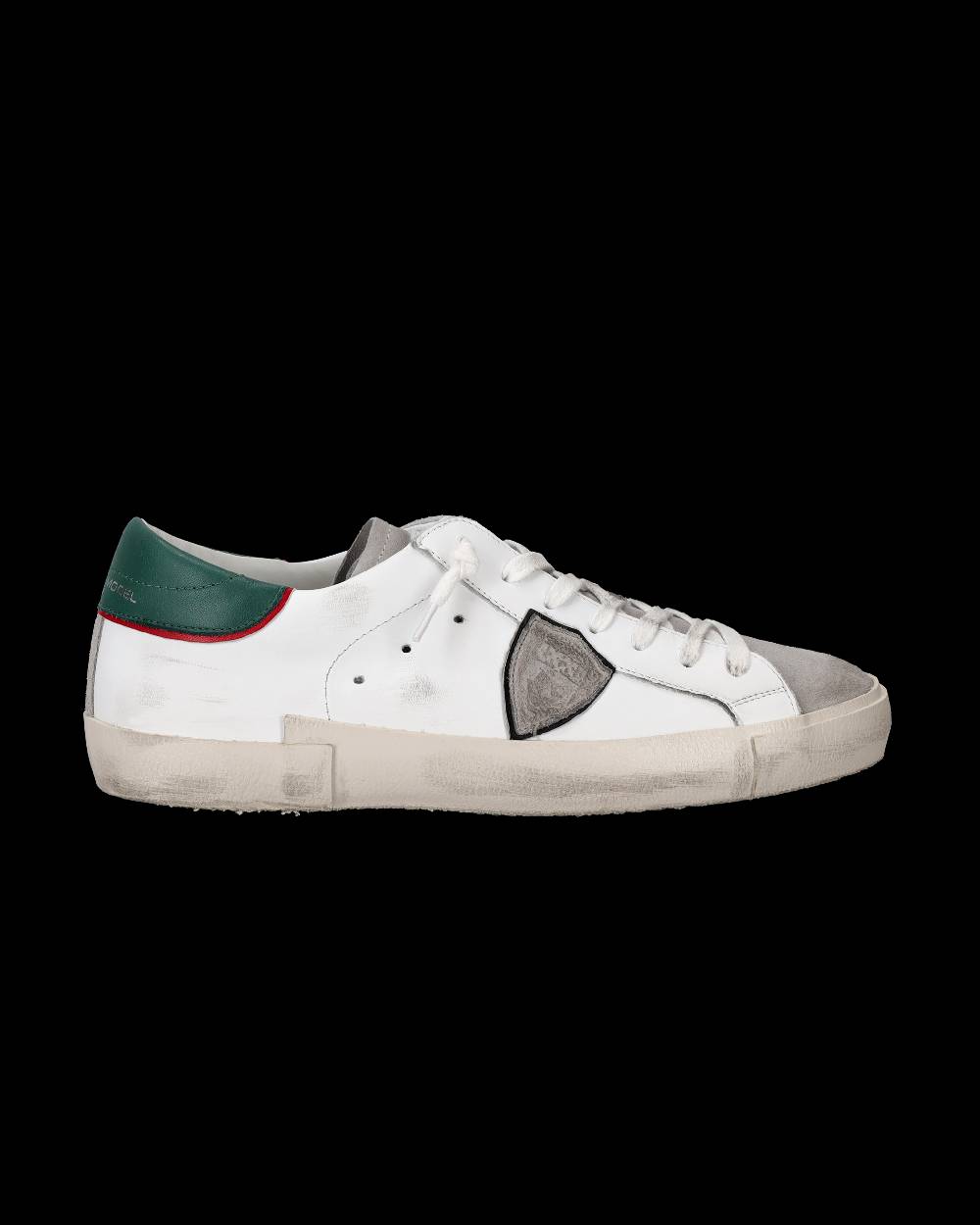 Philippe Model Sneaker Basse Paris Uomo - Bianco E Verde Militare