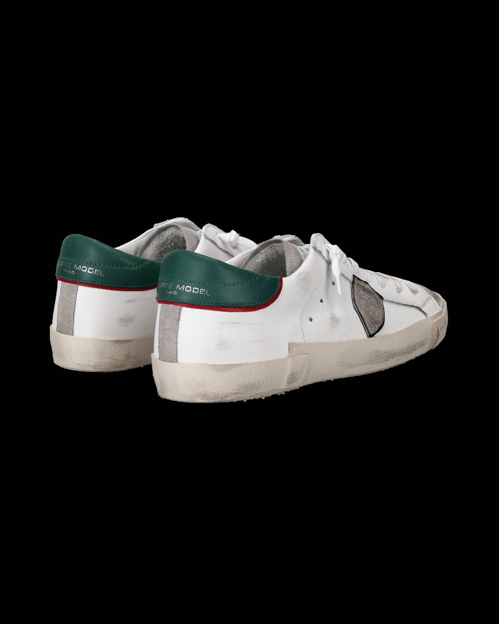 Philippe Model Sneaker Basse Paris Uomo - Bianco E Verde Militare