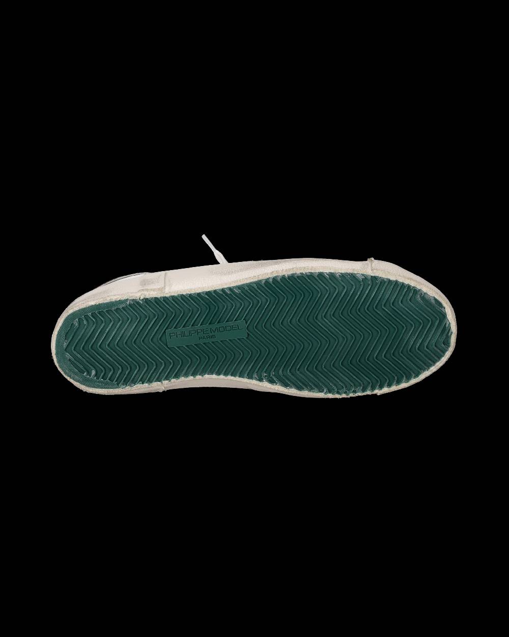 Philippe Model Sneaker Basse Paris Uomo - Bianco E Verde Militare