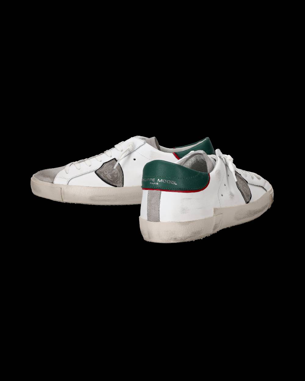 Philippe Model Sneaker Basse Paris Uomo - Bianco E Verde Militare