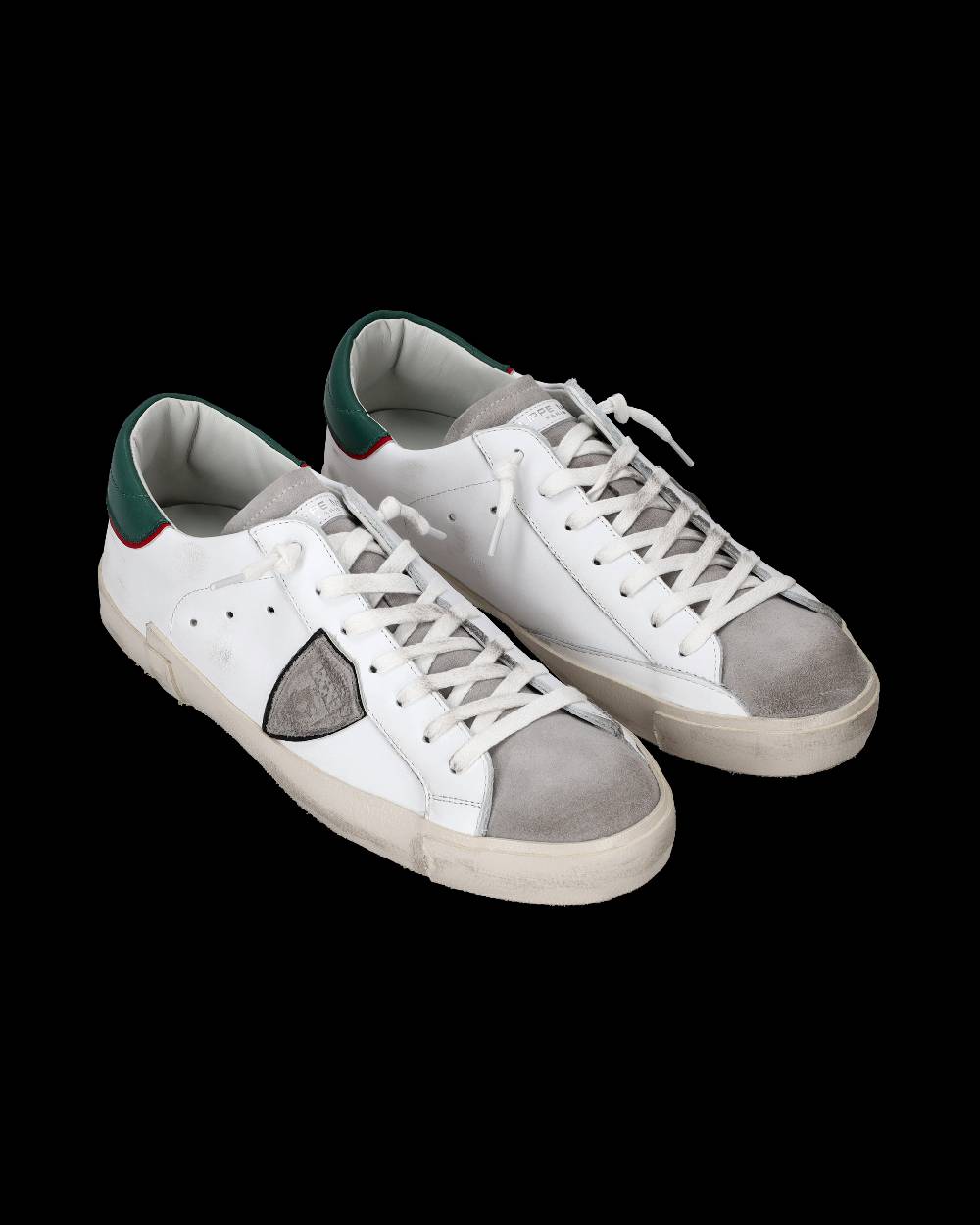 Philippe Model Sneaker basse Paris uomo - bianco e verde militare