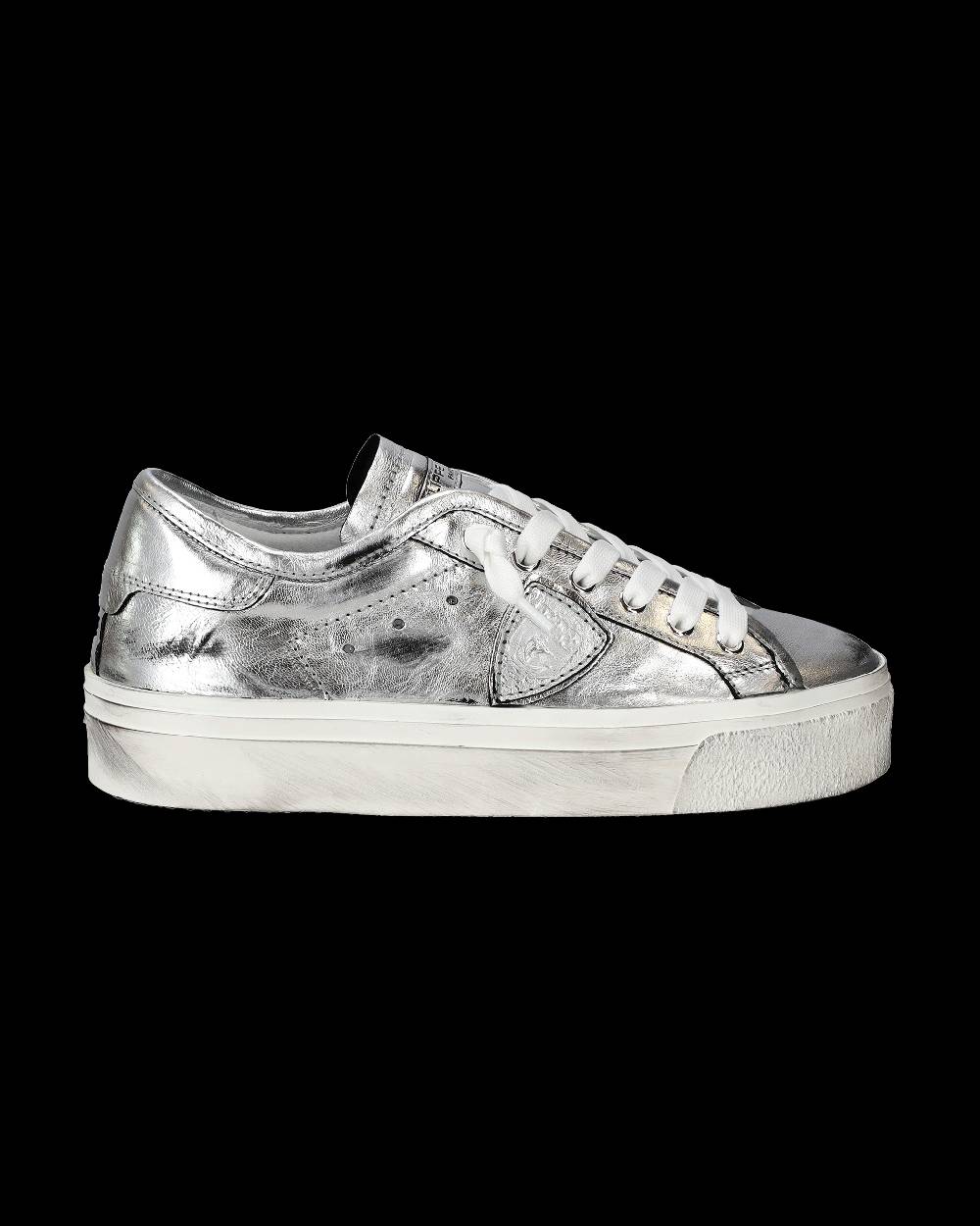 Philippe Model Sneaker Basse Prsx Haute Donna - Argento