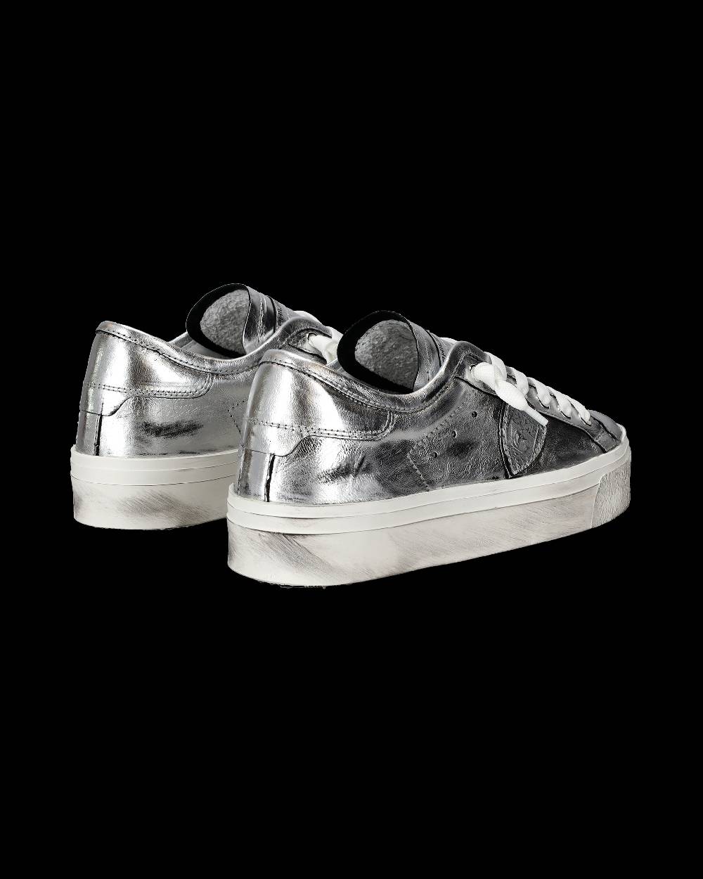 Philippe Model Sneaker Basse Prsx Haute Donna - Argento