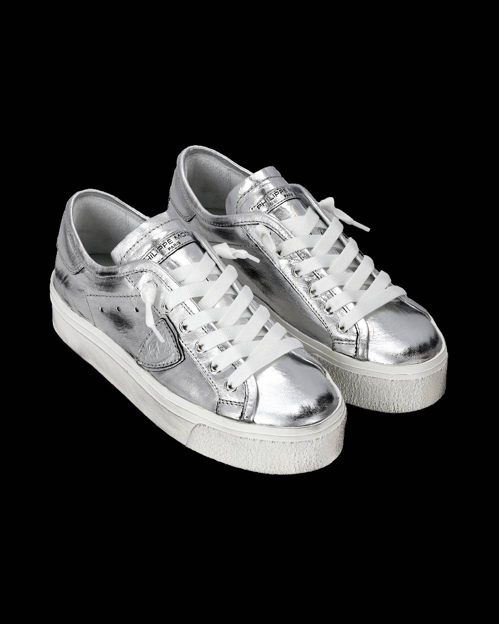 Philippe Model Sneaker basse Prsx Haute donna - argento