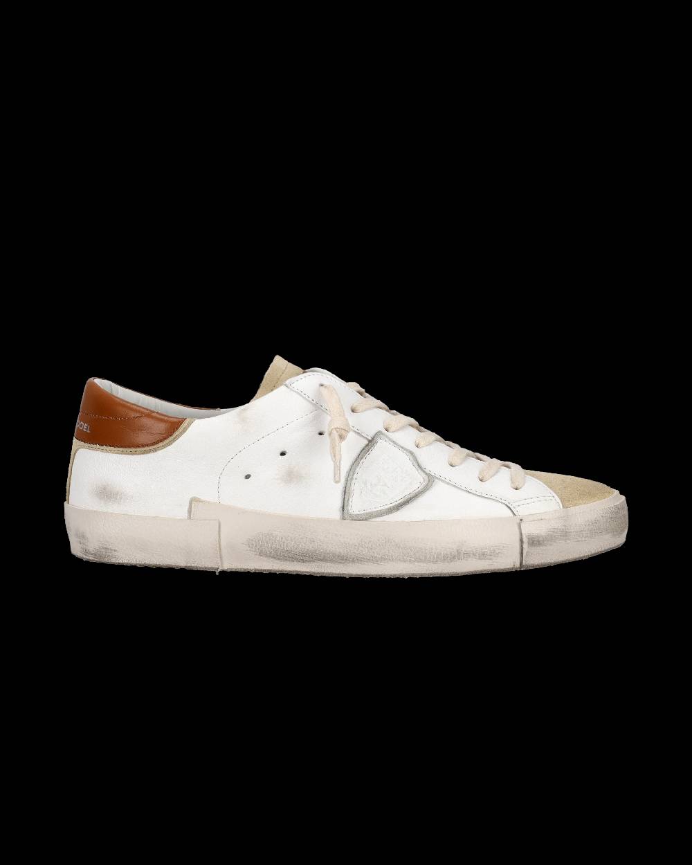 Philippe Model Sneaker Basse Prsx Uomo - Beige E Marrone