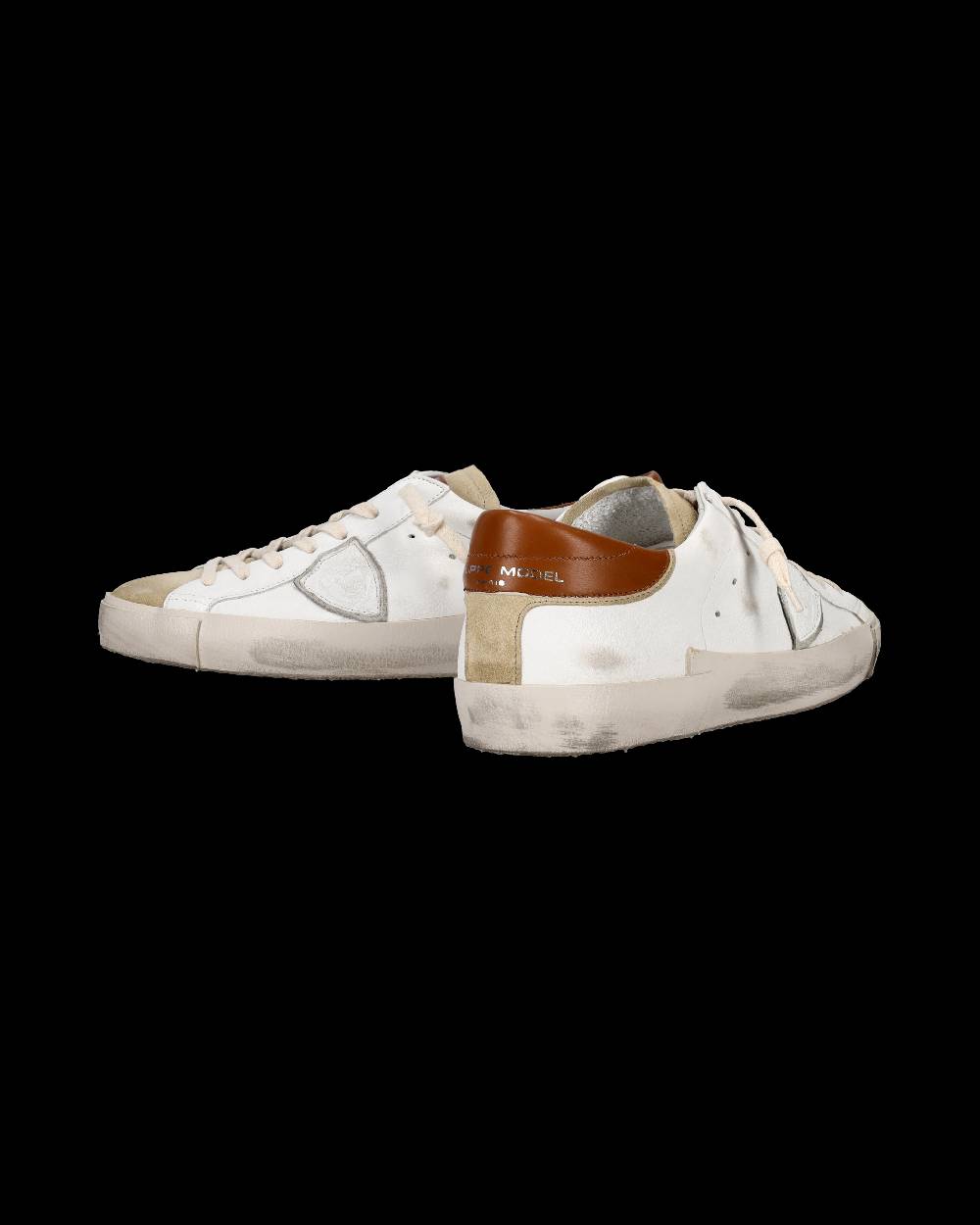 Philippe Model Sneaker Basse Prsx Uomo - Beige E Marrone