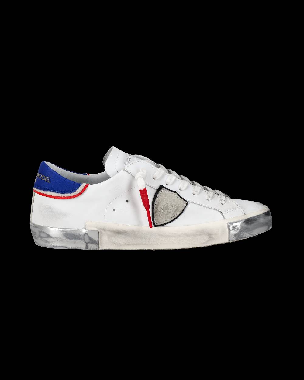Philippe Model Sneaker Basse Prsx Uomo - Bianco, Blu E Rosso