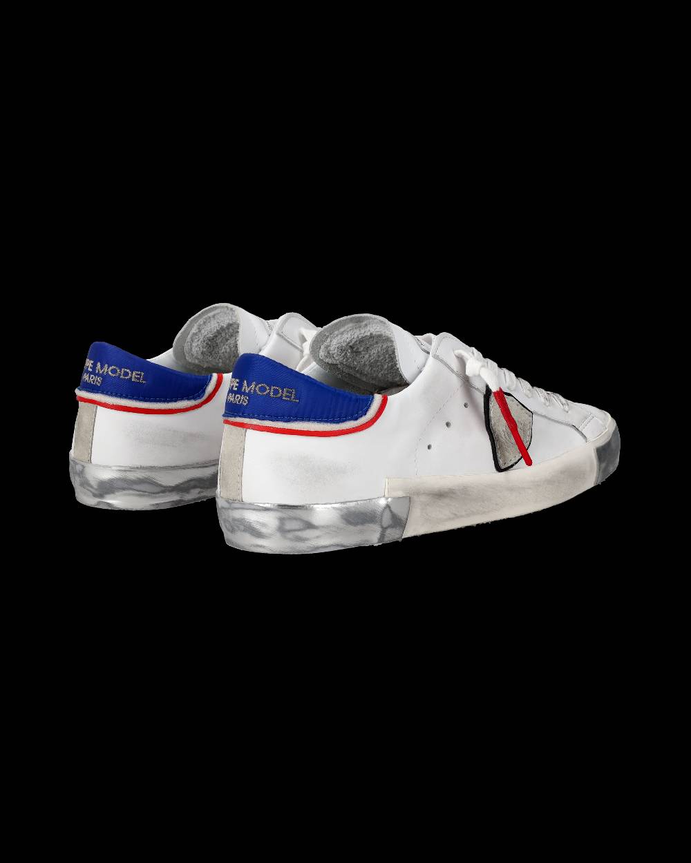 Philippe Model Sneaker Basse Prsx Uomo - Bianco, Blu E Rosso