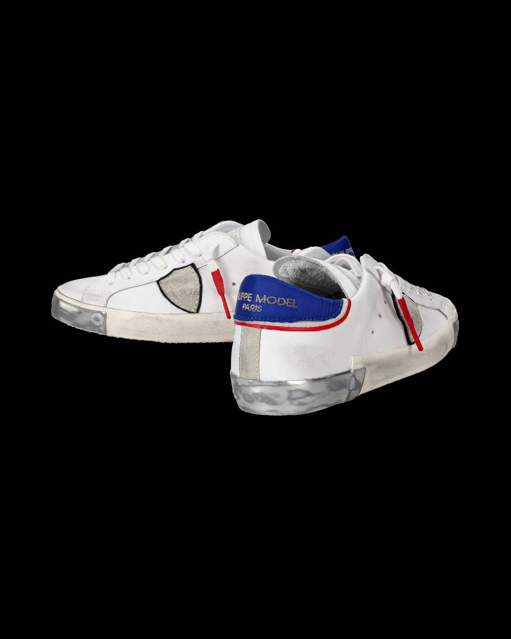 Philippe Model Sneaker Basse Prsx Uomo - Bianco, Blu E Rosso