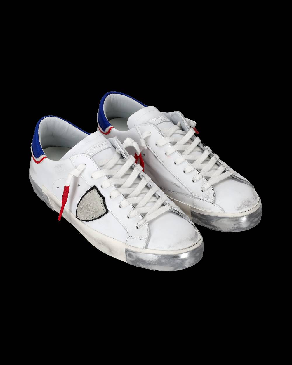 Philippe Model Sneaker basse Prsx uomo - bianco, blu e rosso