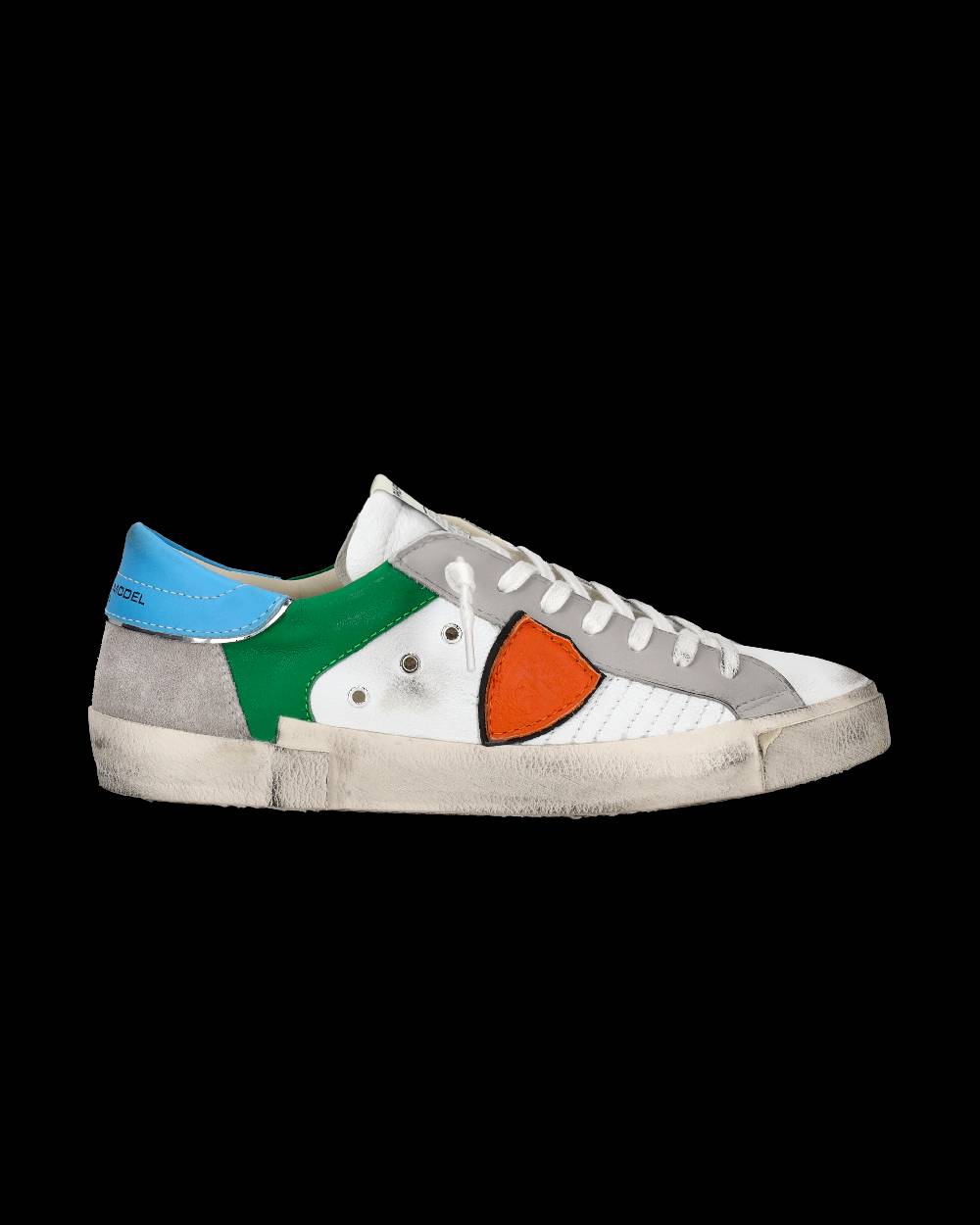 Philippe Model Sneaker Basse Prsx Uomo - Bianco E Arancione