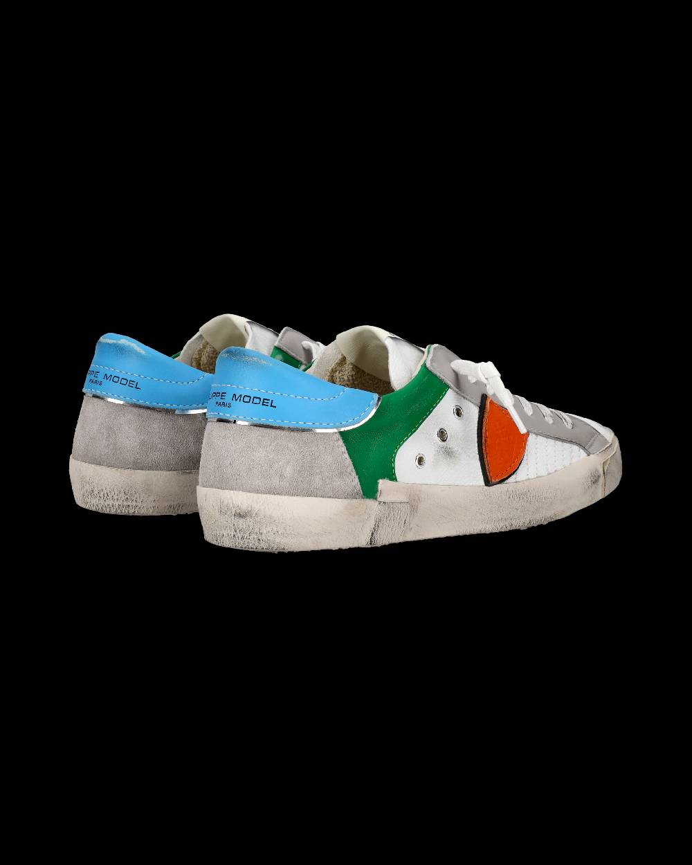 Philippe Model Sneaker Basse Prsx Uomo - Bianco E Arancione