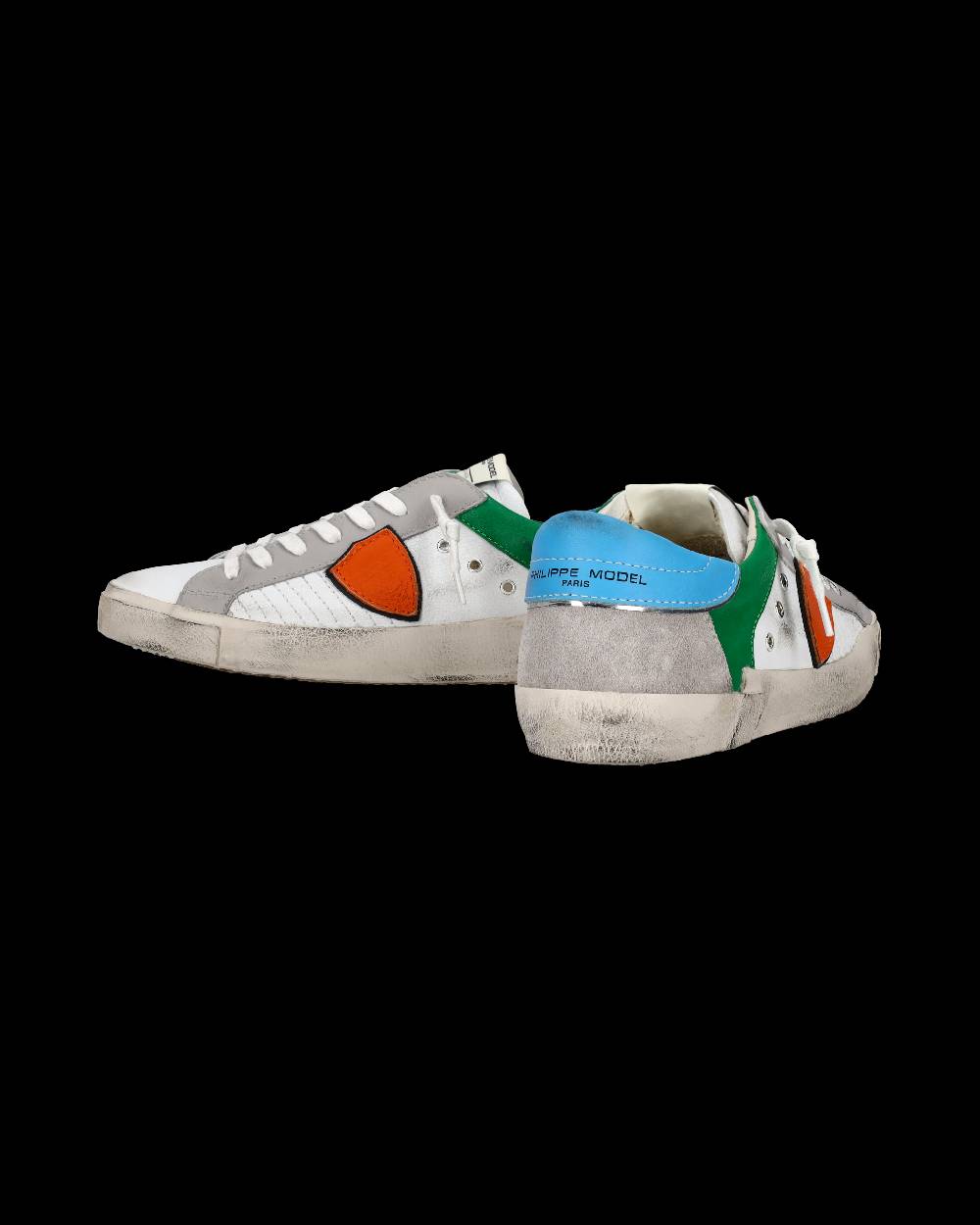 Philippe Model Sneaker Basse Prsx Uomo - Bianco E Arancione