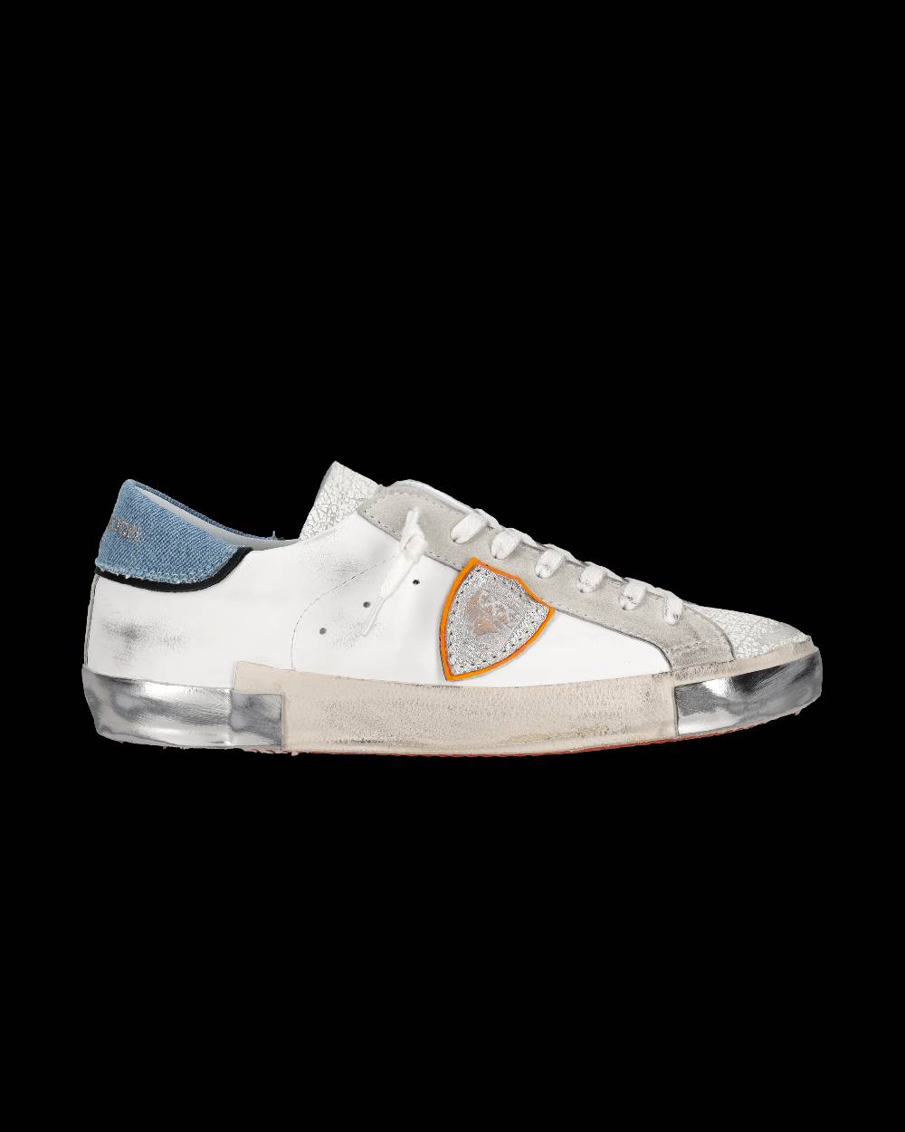 Philippe Model Sneaker Basse Prsx Uomo - Bianco E Azzurro