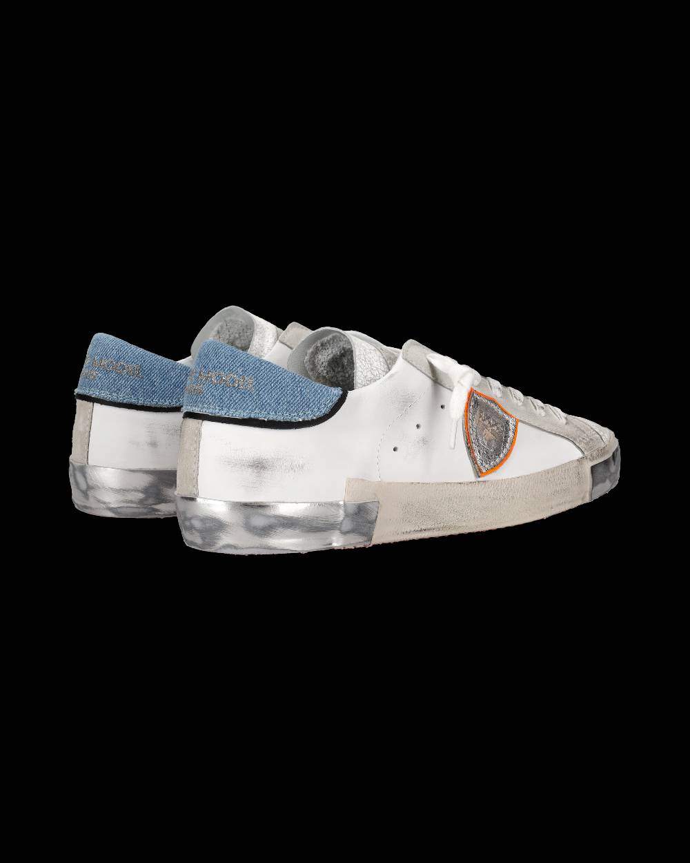 Philippe Model Sneaker Basse Prsx Uomo - Bianco E Azzurro