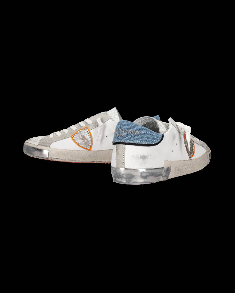 Philippe Model Sneaker Basse Prsx Uomo - Bianco E Azzurro