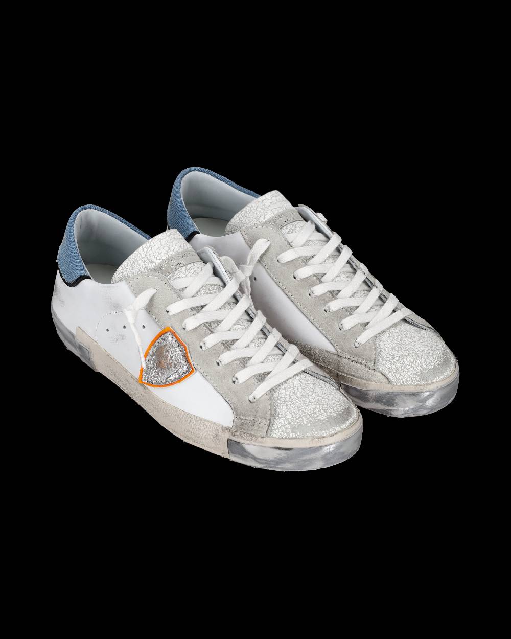 Philippe Model Sneaker basse Prsx uomo - bianco e azzurro