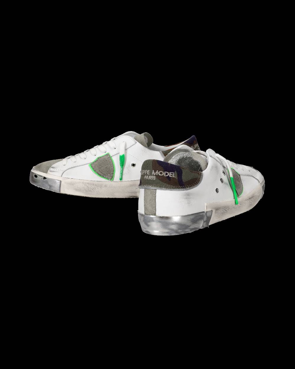 Philippe Model Sneaker Basse Prsx Uomo - Bianco E Verde