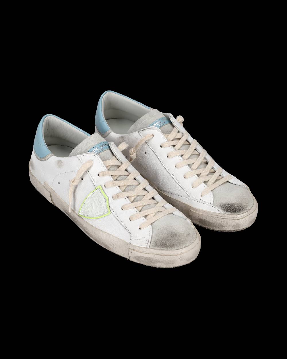 Philippe Model Sneaker basse Prsx uomo - bianco, grigio e azzurro