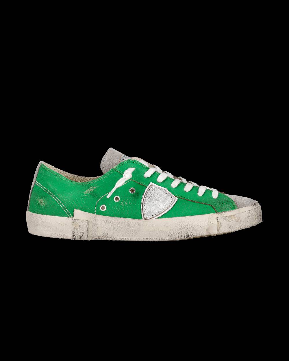 Philippe Model Sneaker Basse Prsx Uomo - Verde E Argento