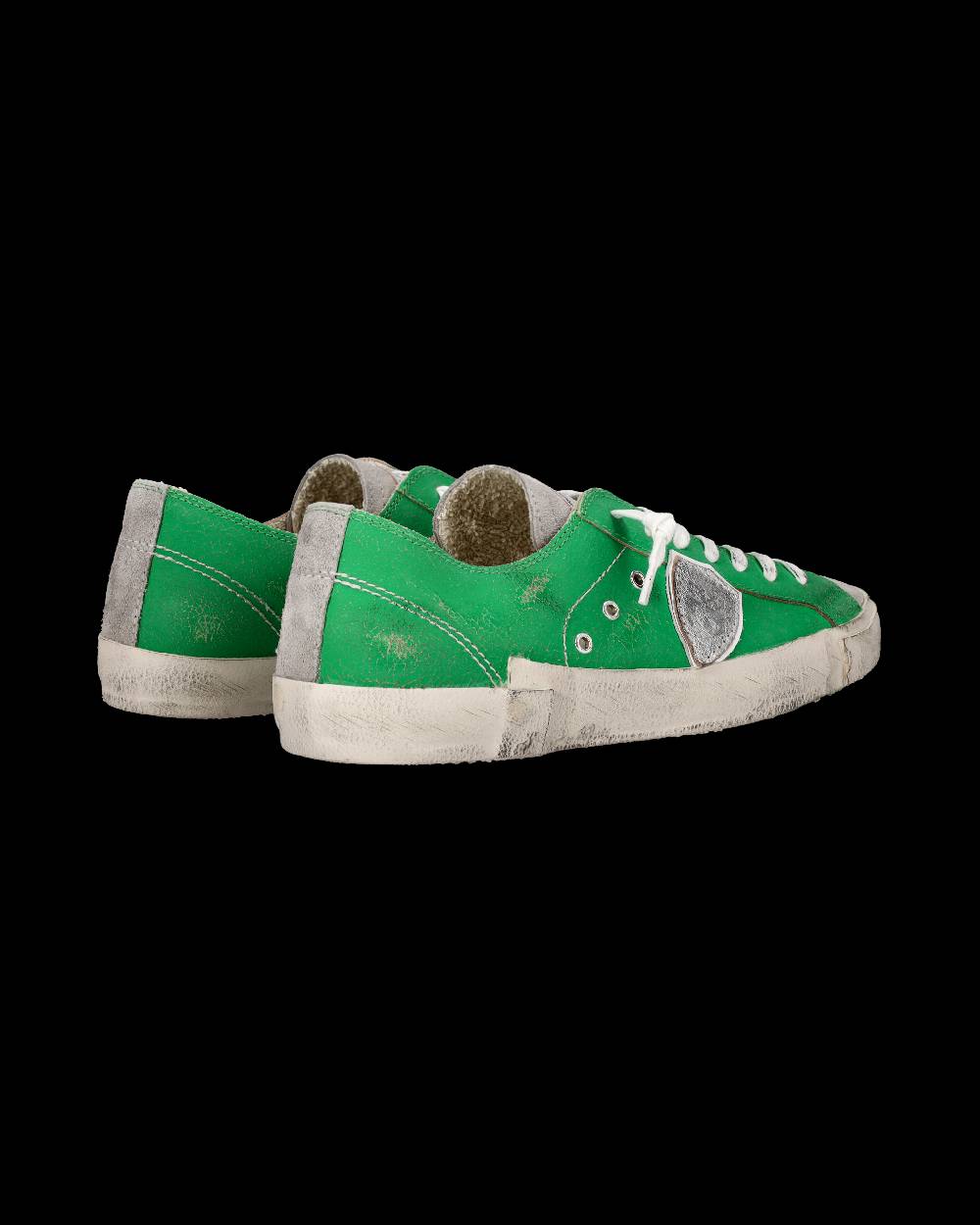Philippe Model Sneaker Basse Prsx Uomo - Verde E Argento