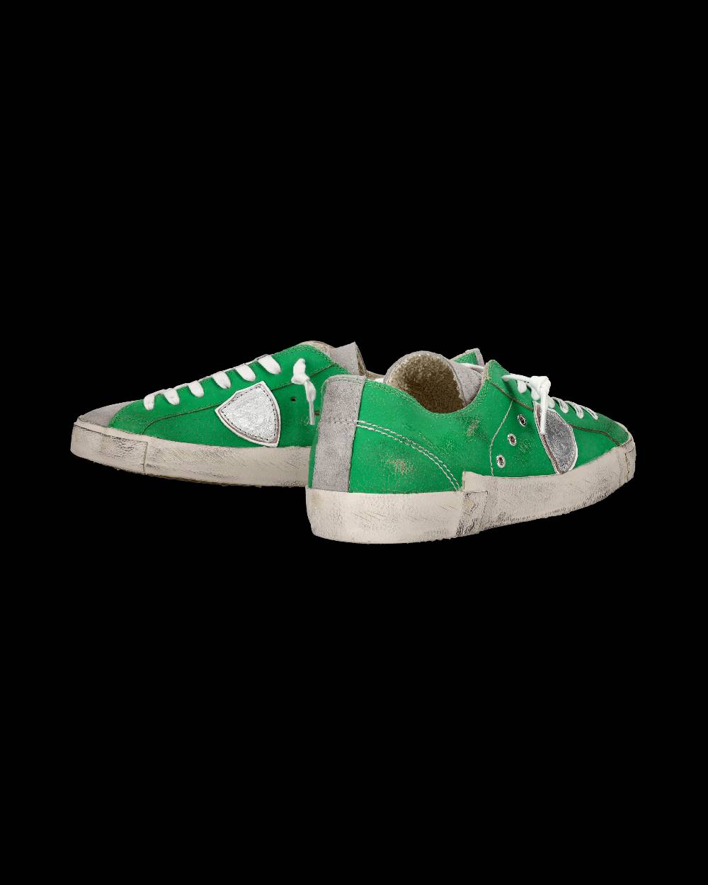 Philippe Model Sneaker Basse Prsx Uomo - Verde E Argento