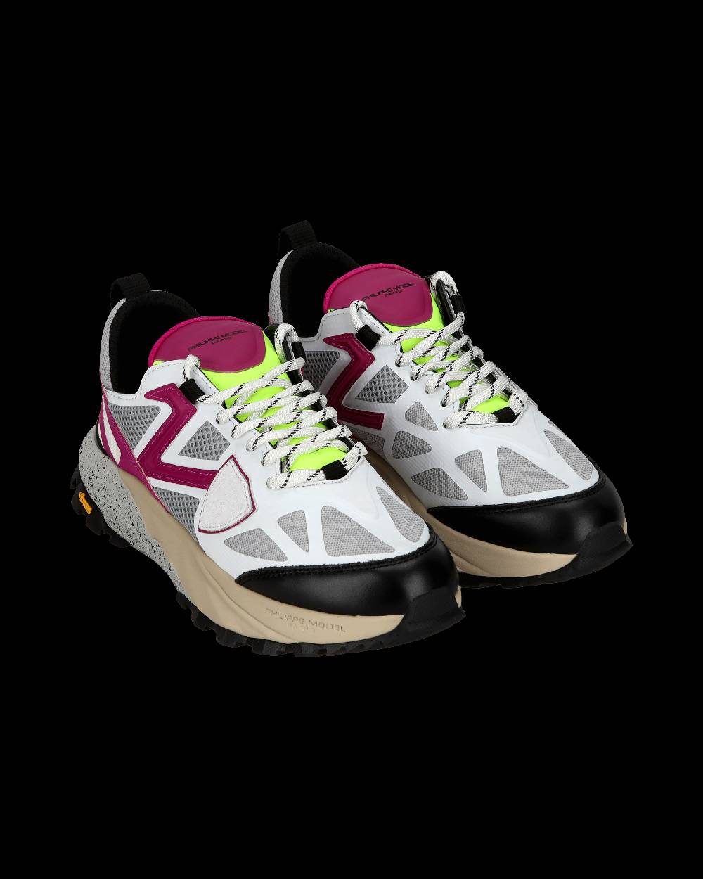 Philippe Model Sneaker basse Rocx donna - bianco e ciclamino