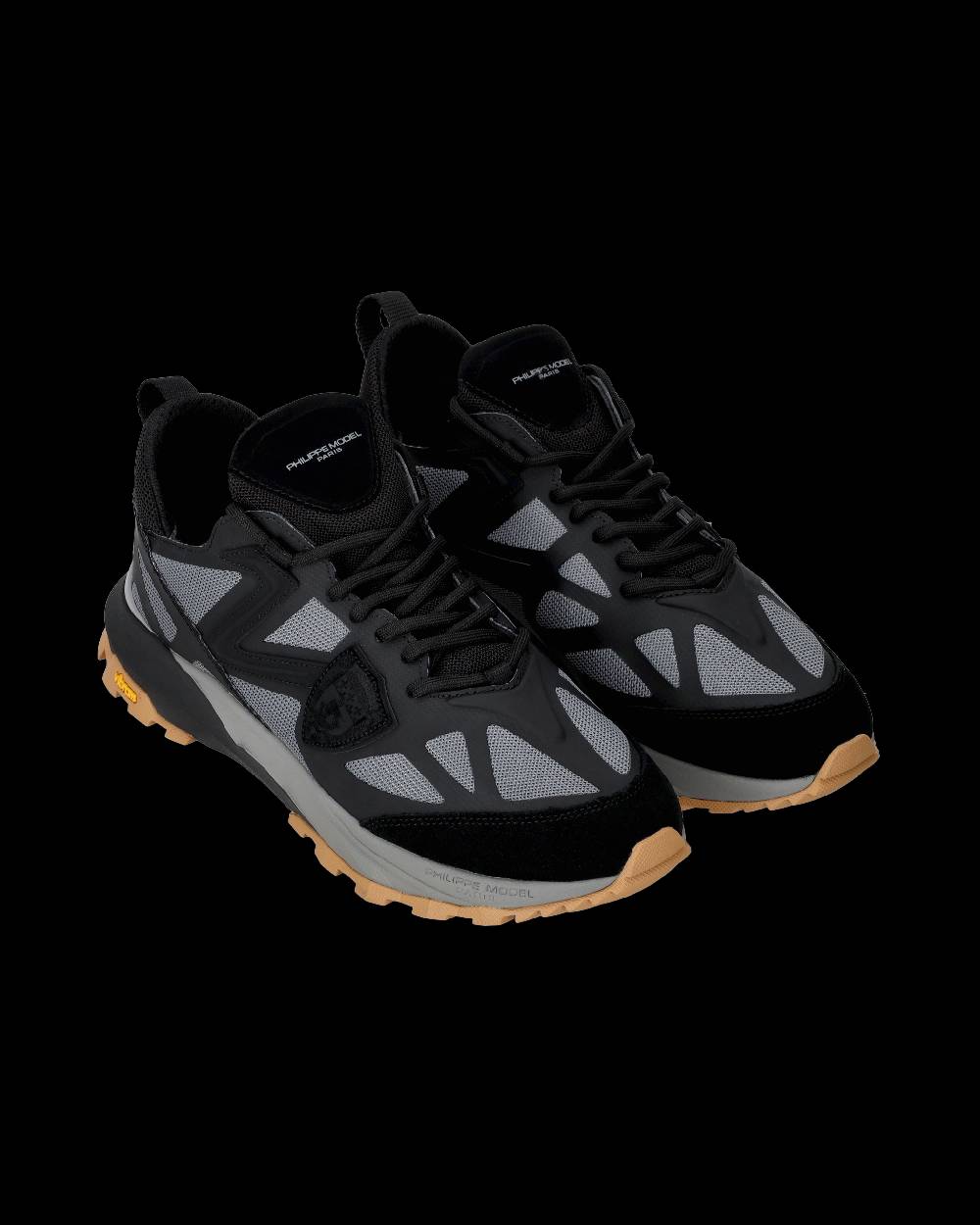 Philippe Model Sneaker basse Rocx uomo - grigio e nero